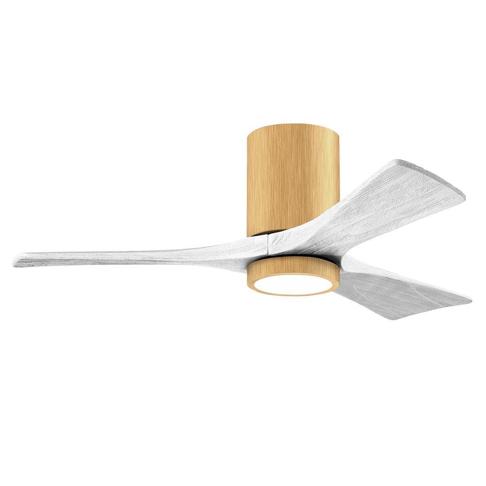 Matthews Fan Company Irene-3HLK 42 in. Integrated LED Indoor/Outdoor Brown Ceiling Fan with Remote and Wall Control Included -  IR3HLK-LM-MWH-4