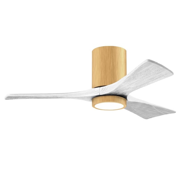 Matthews Fan Company Irene-3HLK 42 in. Integrated LED Indoor/Outdoor Brown Ceiling Fan with Remote and Wall Control Included