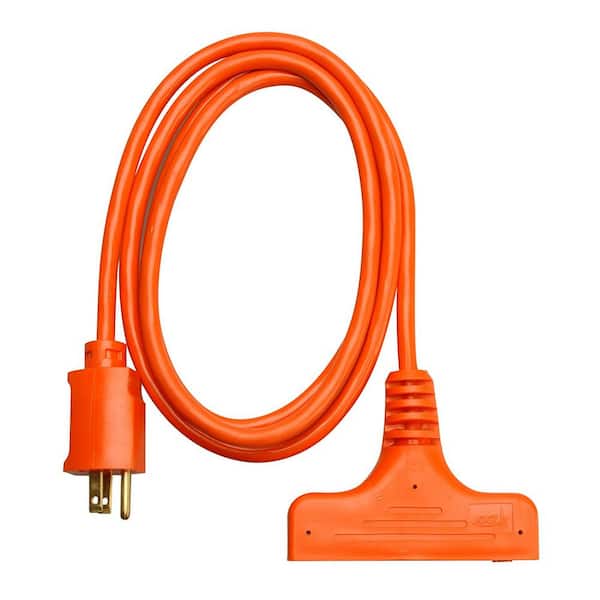 Southwire 6 ft. 14/3 SJTW Tri-Source (Multi-Outlet) Outdoor Medium-Duty  Extension Cord 4004SW8803 - The Home Depot