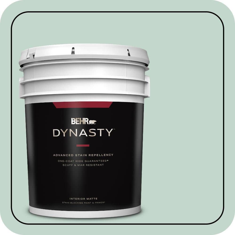 5 gal. #470E-3 Aqua Smoke Matte Interior Stain-Blocking Paint & Primer price history on PriceWatchPro