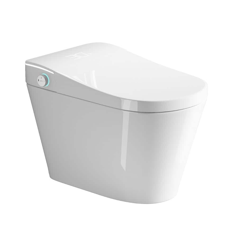 Elongated Smart Bidet Toilet 1.28 GPF in White with Auto Open/Close,Dryer and Warm Water price history on PriceWatchPro
