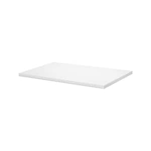 SUMO 31.5 in. W x 15.7 in. D x 0.98 in White MDF Decorative Wall Shelf without Brackets