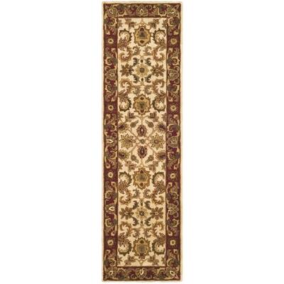 Safavieh Classic Ivory/Red 4 Ft. X 4 Ft. Round Area Rug-CL244D-4R - The ...