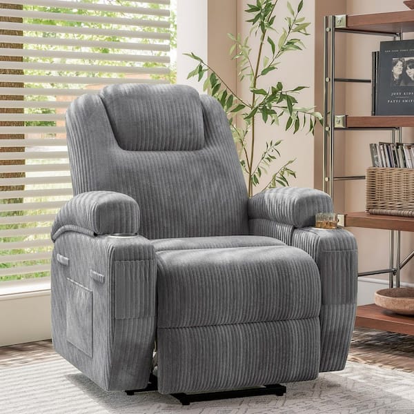 ウニコ　LOWEY オットマン　グレー LACOO Power Lift Recliner with Massage for Seniors, Classic Single