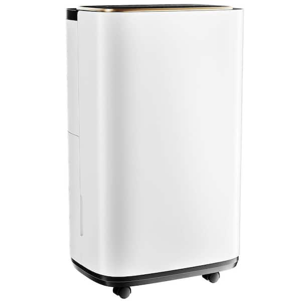 Flynama 50 pt. 2000 sq. ft. Dehumidifier in. White with Drain Hose, Powerful Moisture Removal and Humidity Control, 6L