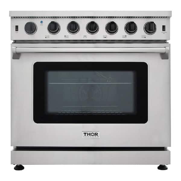 Thor Kitchen 36 Professional 6 Burner Gas Range Kitchen Oven