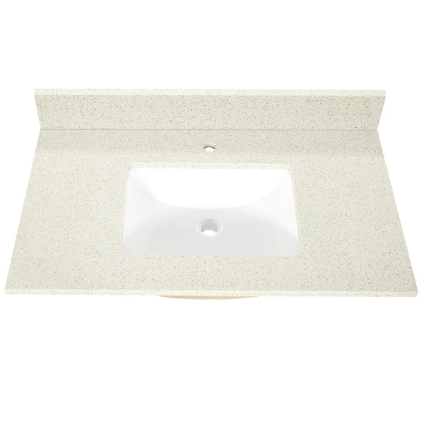 Nevado 31 in. W x 22 in. D x 36 in. H Single Sink Bath Vanity in Espresso with Galaxy white Quartz Top single hole