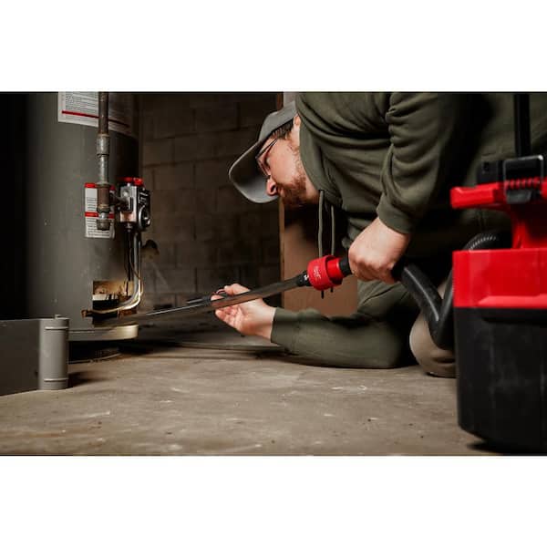 Milwaukee - AIR-TIP 1-1/4 in. - 2-1/2 in. Long Reach Flexible Hose Set Wet/Dry Shop Vacuum Attachment (5-Piece)