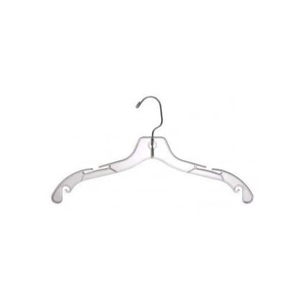 White Plastic Heavy-Duty Shirt Hangers (18-Pack)