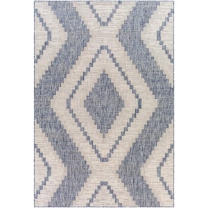 Karem Blue 5 ft. x 7 ft. Indoor/Outdoor Area Rug