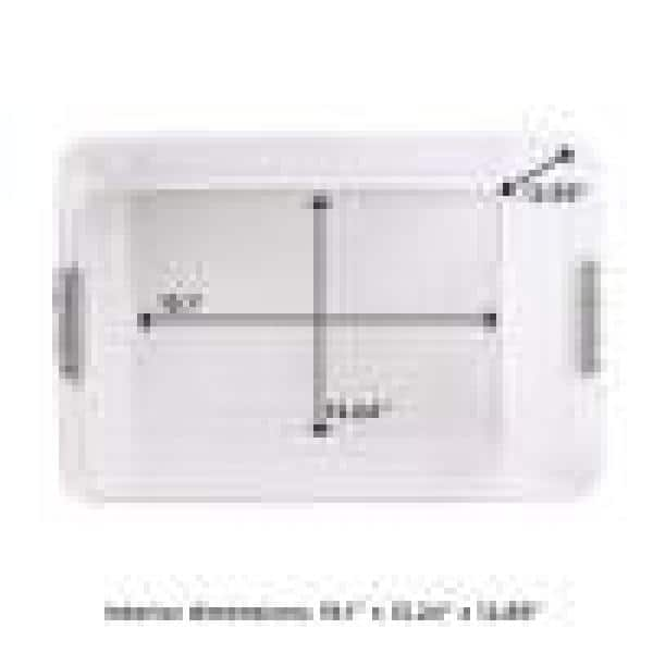 HOMZ 64 Qt. Latching Clear Storage Container with Gray Handles (2 Pack)  3441CLGREC.02 - The Home Depot