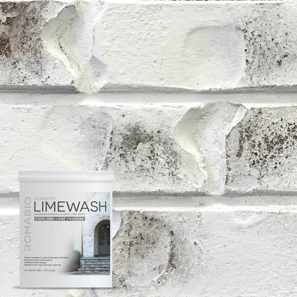 Have a question about ROMABIO 1 qt. Bianco White Limewash Interior