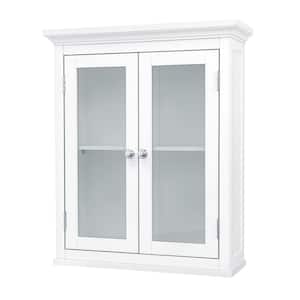 Wilshire 20 in. W x 24 in. H x 7 in. D Bathroom Storage Wall Cabinet in White