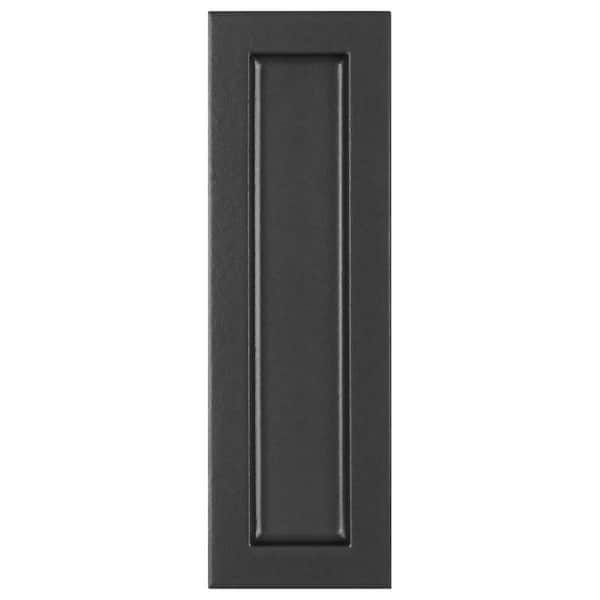 Marlow Black 3.14 in. x 0.75 in. 3D Matte Ceramic Wall Tile Sample