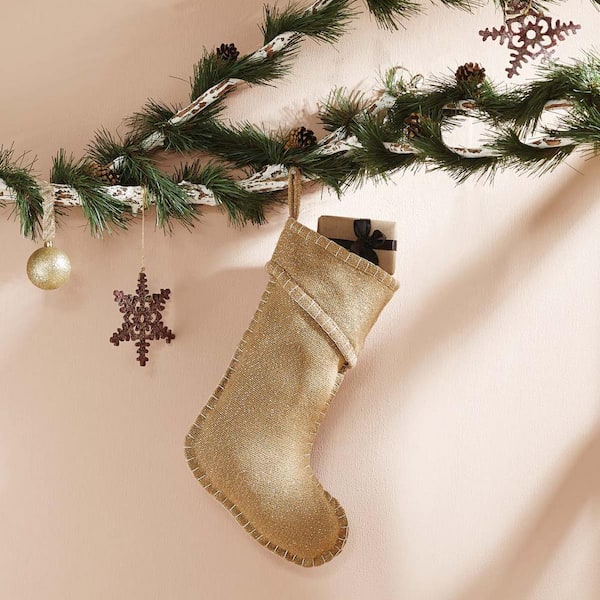 VHC Brands 15 in. Cotton Natural Nowell Farmhouse Christmas Decor ...
