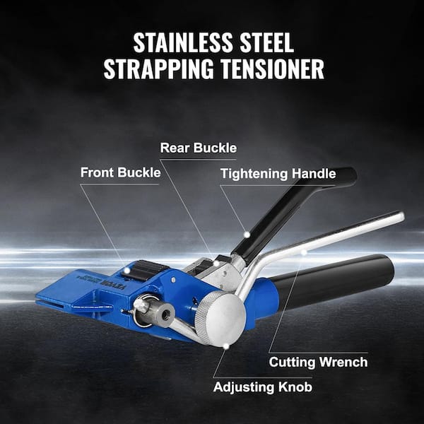 Polar Tangro 3-in-1 Metal Strapping Tool – Tensioner, Sealer & Cutter For 3/8” To 3/4” Bands, Heavy Duty - View #6
