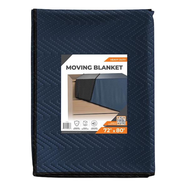 Pratt Retail Specialties 80 in. L x 72 in. W Premium Moving Blanket (96-Pack)