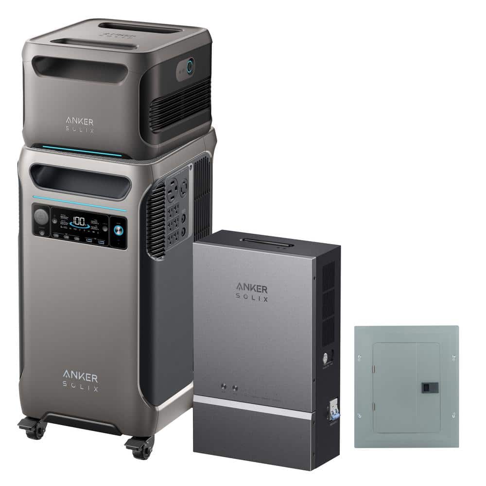 SOLIX F3800 6,000W 7,680Wh Whole-Home Smart Backup Power Solution w/ Home P
