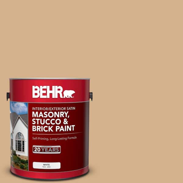 1 gal. #S290-4 Summerwood Satin Interior/Exterior Masonry, Stucco and Brick Paint