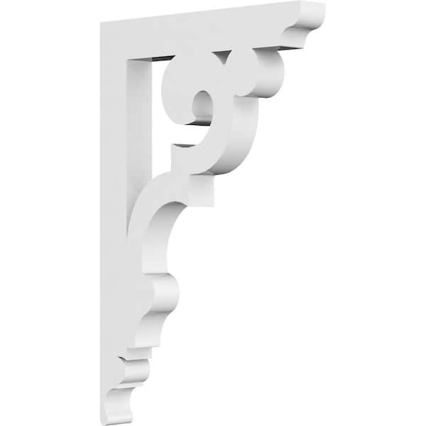 Ekena Millwork 5/8 in. W X 7 in. H X 4 1/2 in. D PVC Preston Bracket