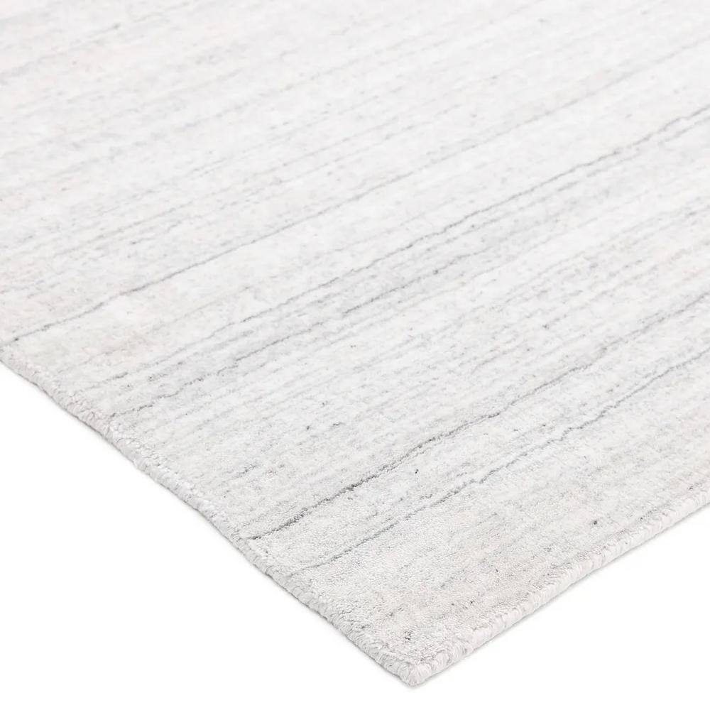 Ivory Harbor Hand-Loomed Solid Wool-Viscose 5' x 8' Area Rug