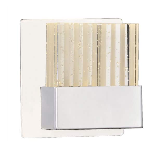 Filament Design 1-Light Chrome Wall Sconce