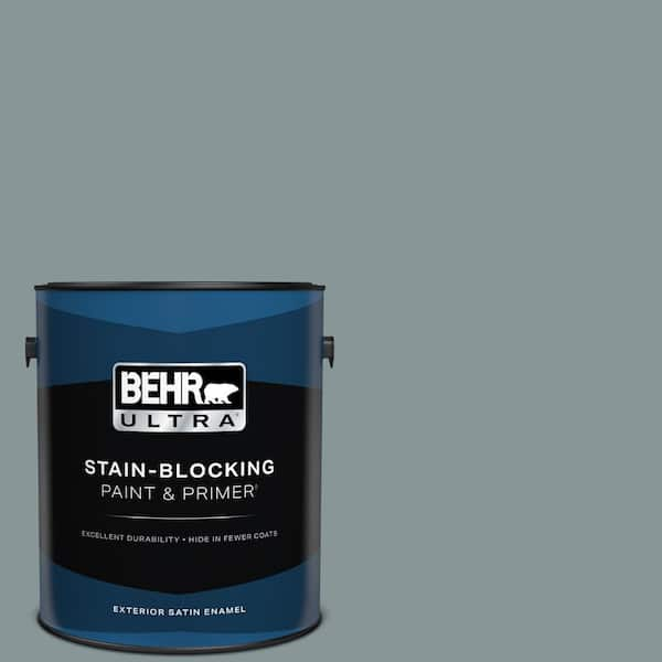 BEHR ULTRA 1 gal. #PPU12-15 Atmospheric Satin Enamel Exterior Paint & Primer