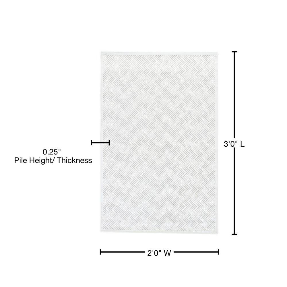 Ivory Elegance Tufted Rectangular Area Rug in Viscose and Chenille Blend