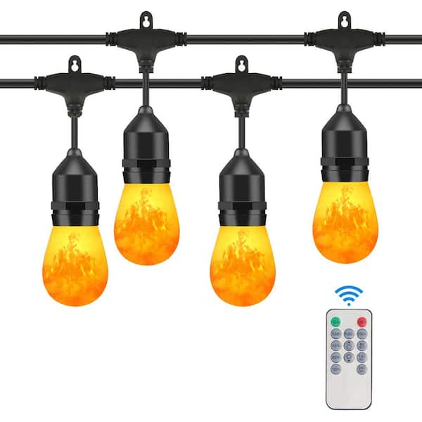 Cedar Hill 15-Light Outdoor/Indoor 48 ft. Plug-in Globe Bulb ...