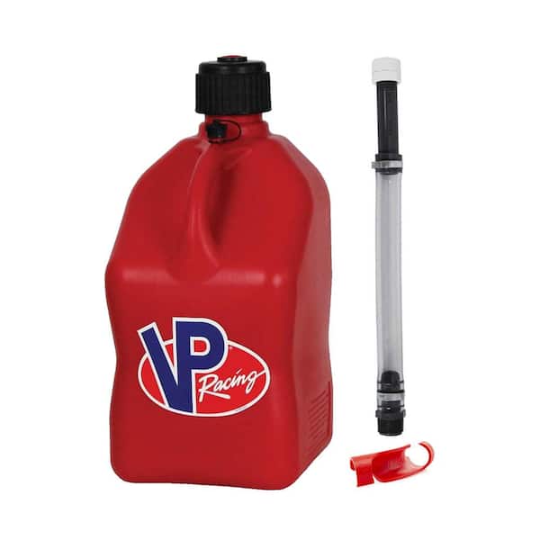 VP Racing Fuels ABS Plastic 1 in. Hose Bender, 14 in. Hose Kit and 5 Gal. Jug, Red