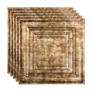 Traditional #3 2 ft. x 2 ft. Bermuda Bronze Lay-In Vinyl Ceiling Tile ( 20 sq.ft. )