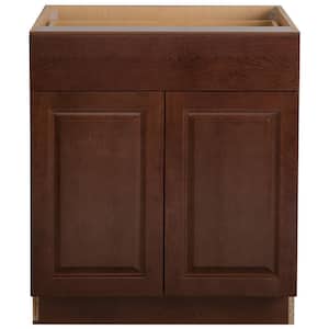 Benton Assembled 30x34.5x24 in. Base Cabinet with Soft Close Full Extension Drawer in Amber