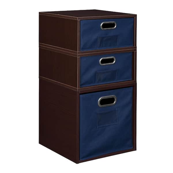 null 26 in. H x 13 in. W x 13 in. D Wood 3- Cube Organizer