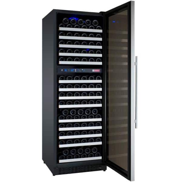 Stainless Steel Dual Zone 172 Bottle Wine Refrigerator