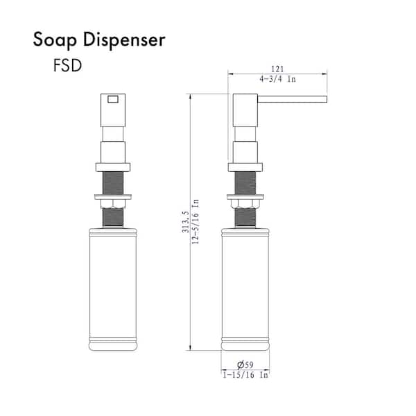 ZLINE Faucet Soap Dispenser in Brushed Nickel (FSD-BN)