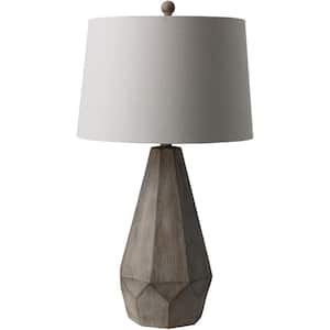 Verany 29 in. Gray Indoor Table Lamp