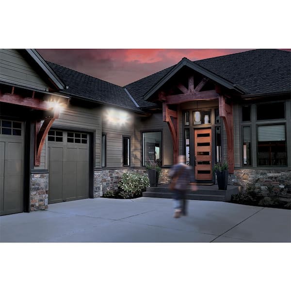 Defiant White Outdoor Motion Activated, Exterior Soffit Lights Home Depot