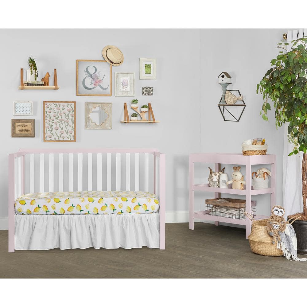Dreamy Blue and White Memory Foam Mini Crib Mattress