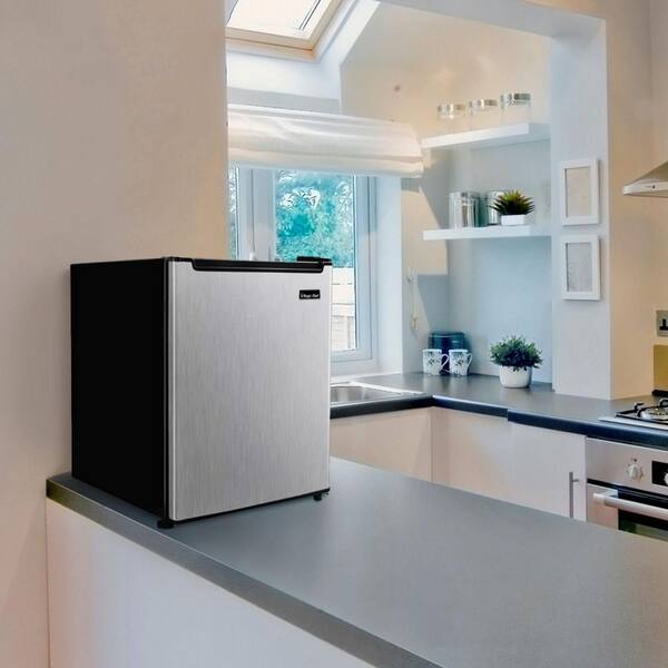 Magic Chef 1.7 cu. ft. Freezerless Mini Fridge in Stainless Steel