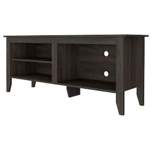 Paulson 58 in. Espresso MDF Mid-Century Modern Media Console Fits TV's up to 65 in. with Cable Management