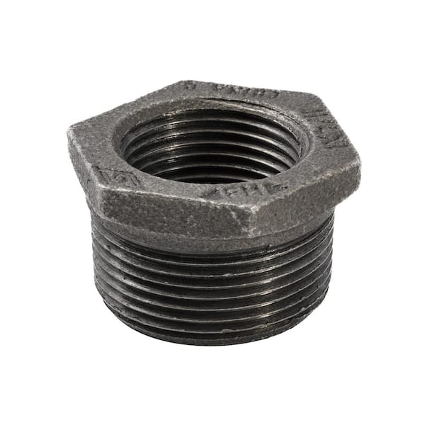 Southland 1-1/4 in. x 1 in. Black Malleable Iron Hex Bushing Fitting