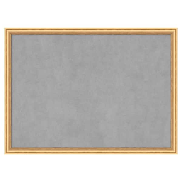 Amanti Art Salon Scoop Gold 30 in. x 22 in Framed Magnetic Board
