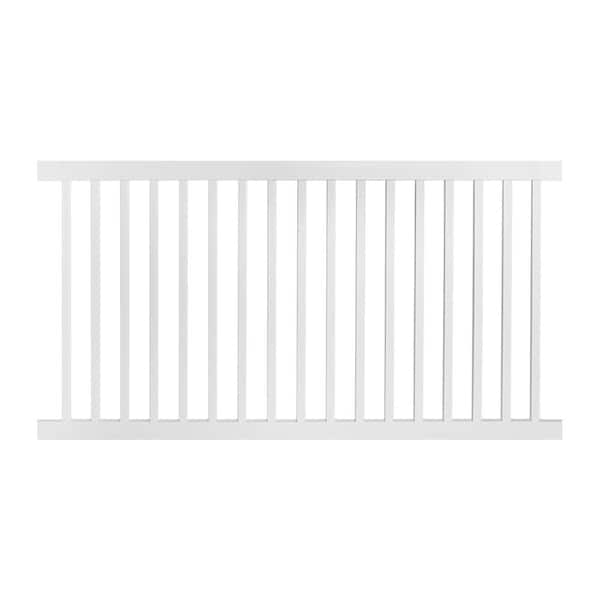 16'' H x 1.5'' W White Vinyl Fencing with 12 Panel(s) Included