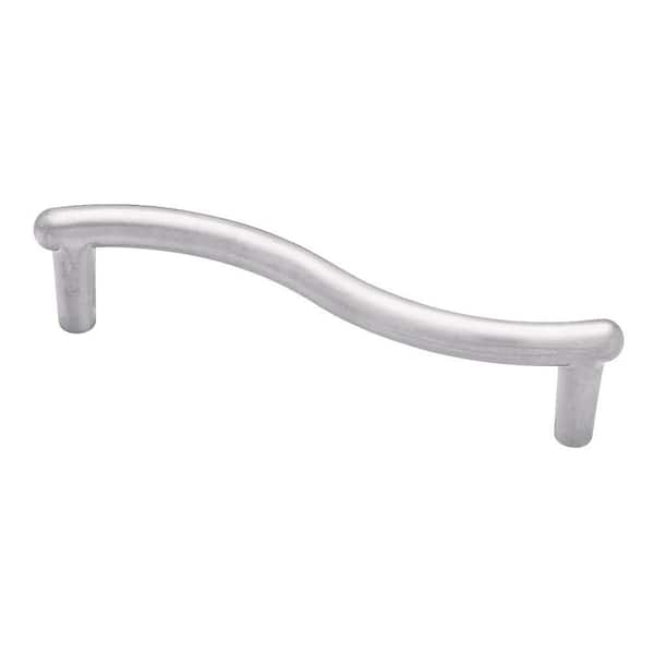 Liberty Fusilli 3-3/4 in. (96mm) Satin Chrome Cabinet Drawer Pull