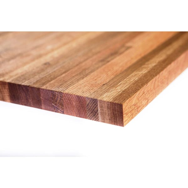 Unfinished White Oak 4 ft. L x 25 in. D x 1.5 in. T Butcher Block Countertop