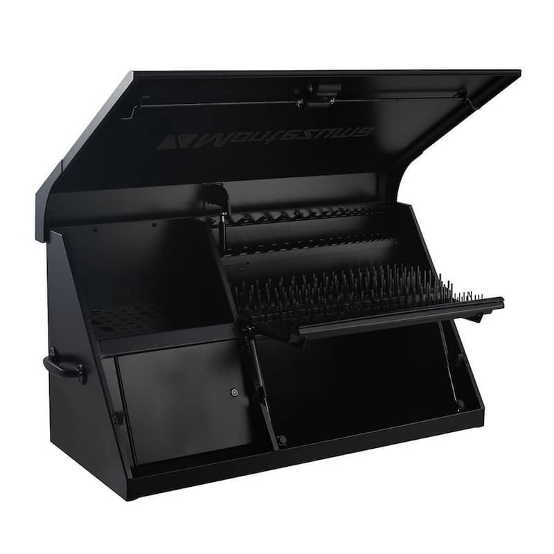 42 in. W x 18 in. D Portable Triangle Top Tool Chest for Sockets, Wrenches and Screwdrivers in Flat Black