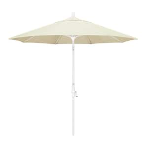 California Umbrella 9 ft. Hammertone Grey Aluminum Market Patio ...