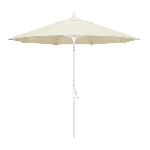 California Umbrella 9 ft. Fiberglass Collar Tilt Patio Umbrella in Canvas Pacifica