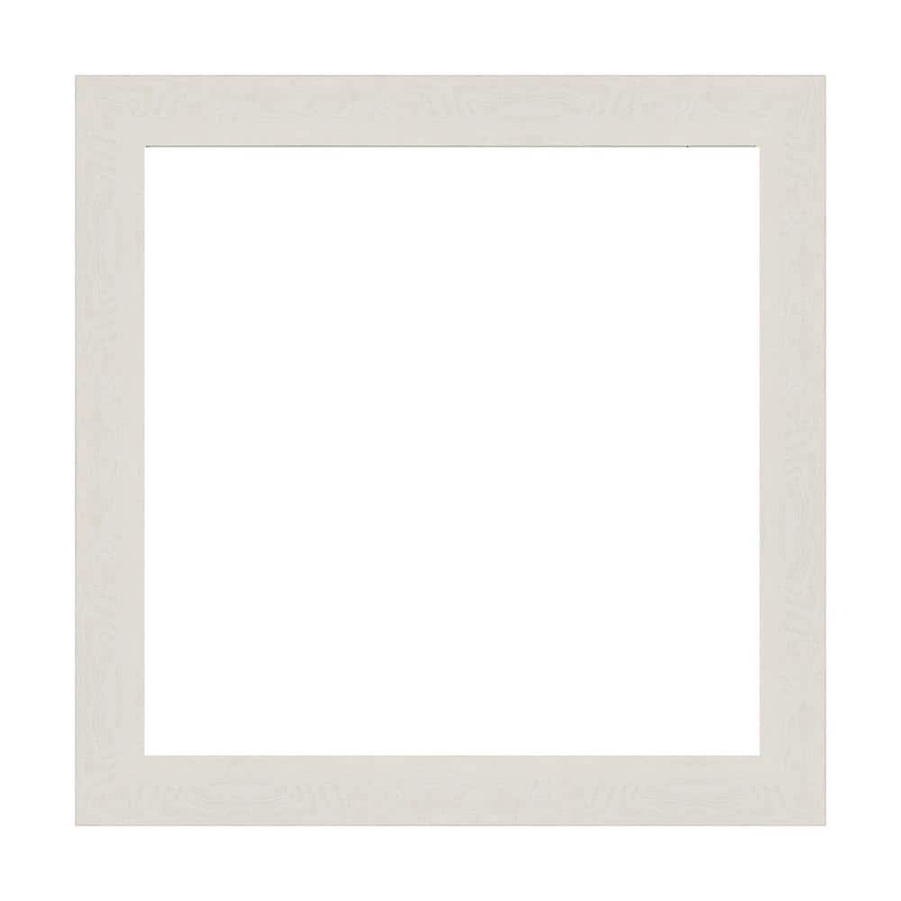 Mirror Makeover Rustic Plank White Narrow 21.25 in. W x 21.25 in. H Bathroom Mirror Frame Border Kit-Fits a 20x20 mirror price history on PriceWatchPro