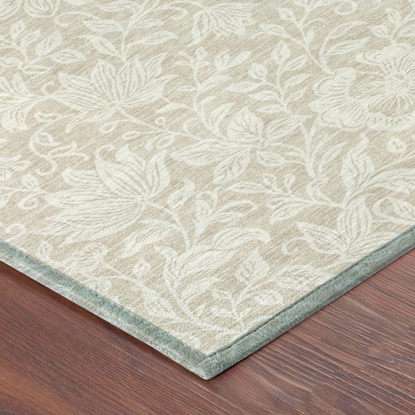 Chantille Machine Washable Indoor/Outdoor Abstract ACN2572 Beige 8 ft. x 10 ft. Area Rug